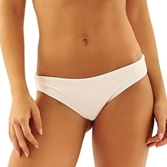 Aquamanile Gatsby Swim Full Coverage Man Made Bikini Bottom Size S White - Picture 1 of 1